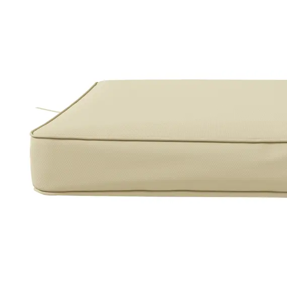 Buy 4-Piece Seat Cushions Pillow Replacement, Patio Chair Cushions Set with Ties for Indoor Outdoor, Beige, 9 image