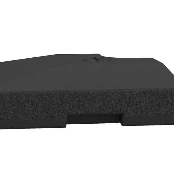 Buy 4 Pieces Fillable Parasol Base, Heavy Duty Umbrella Weights for Cross Stand, Square Holder for Cantilever Parasol, Total 120KG Sand/ 80L Water Filled (Metal Pole & Cross Stand NOT INCLUDED), 9 image