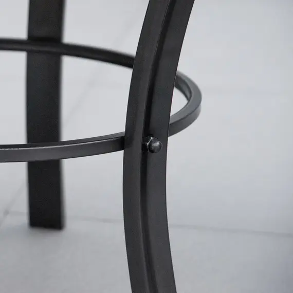 Buy 60cm Outdoor Fire Pit Table with Mosaic Outer, Round Firepit with Spark Screen Cover, Fire Poker for Garden Bonfire Party, 9 image