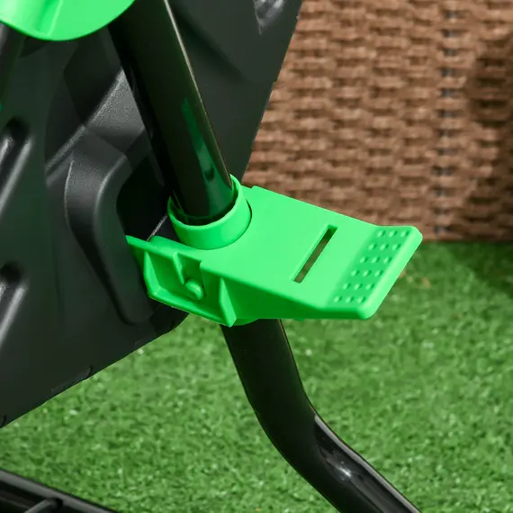 Buy 65L Garden Compost Bin, Single Chamber Rotating Composter, Compost Maker with 24 Ventilation Openings and Steel Legs, 8 image