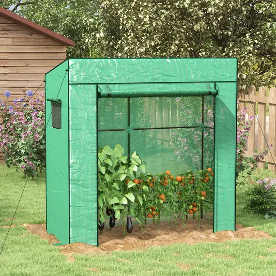 Buy 77 x 196cm Walk-In Greenhouse, with Accessories, 2 image