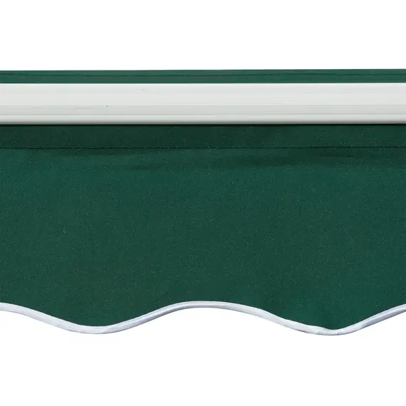 Buy Awning Canopy Manual Retractable Porch Sun Shade Shelter 3 x 2m Green, 9 image