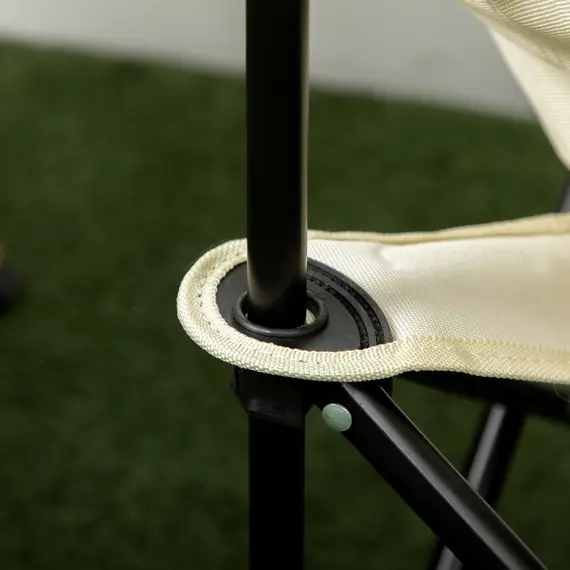 Buy Camping Chair, Lightweight Folding Chair with Carrying Bag and Storage Pocket, Perfect for Festivals, Fishing, Beach and Hiking, White, 9 image