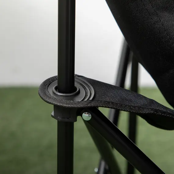 Buy Camping Chair, Lightweight Folding Chair with Carrying Bag and Storage Pocket, Perfect for Festivals, Fishing, Beach and Hiking, Black, 8 image