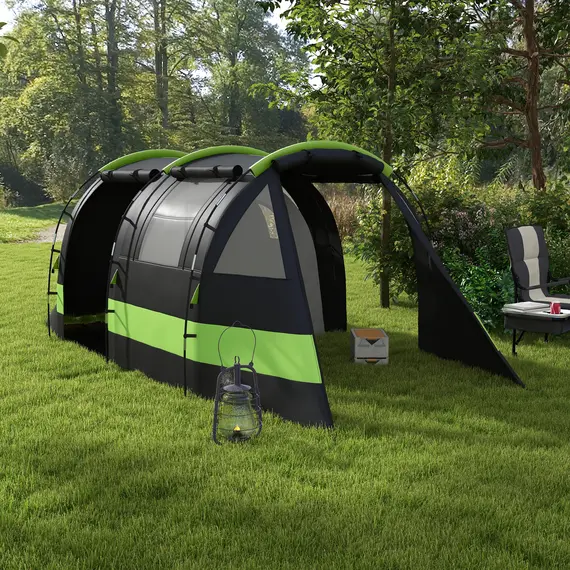 Buy Four Man, Two Room Blackout Tent, with Accessories - Black, 2 image