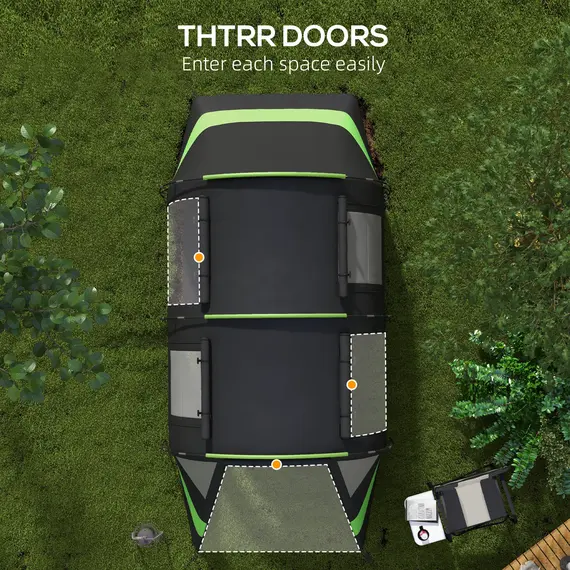 Buy Four Man, Two Room Blackout Tent, with Accessories - Black, 6 image