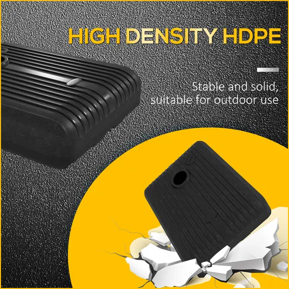 Buy Heavy Duty Parasol Base Plastic Umbrella Stand for Cantilever Banana Parasol with Wheels, Water and Sand Filled, 6 image