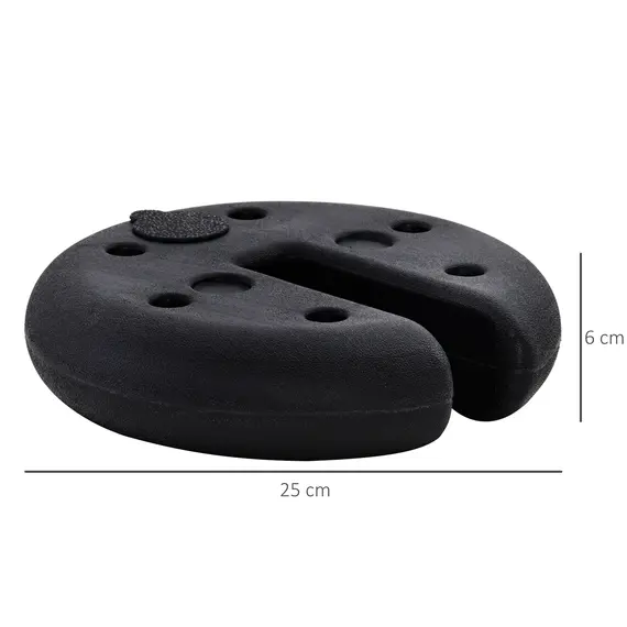 Buy Gazebo Weight Set of 4, Heavy Duty Sand Fillable Gazebo Leg Weights for Marquee Party Tent Canopy, Total 20kg, 3 image