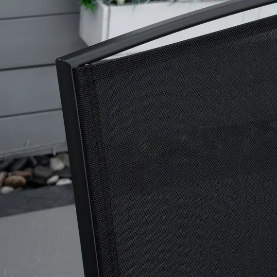 Buy Gliding Jack and Jill Seat, with Glass-Top Table - Black, 7 image