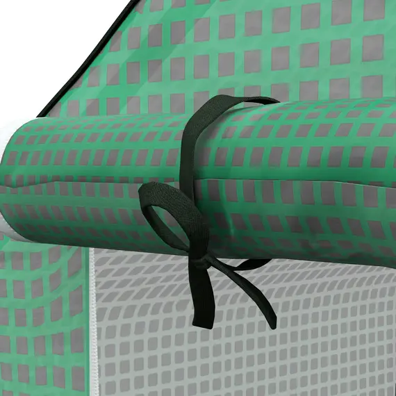 Buy Greenhouse Cover Replacement Walk-in PE Hot House Cover with Roll-up Door and Windows, 140 x 143 x 190cm, Green, 8 image