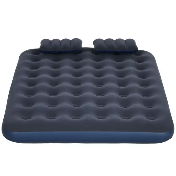 Buy Inflatable Double Air Bed, with Hand Pump - Blue, 8 image