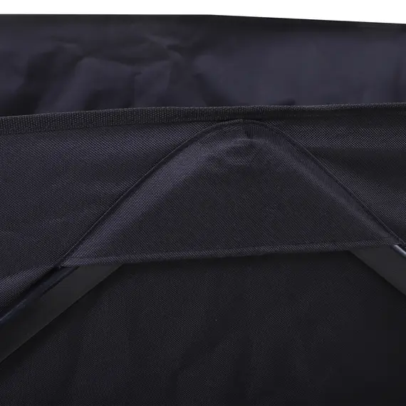 Buy Outdoor Folding Garden Trolley on Wheels, Capming Cargo Wagon Cart Trailer w/ Handle, Wheels for Beach Garden, Black, 9 image