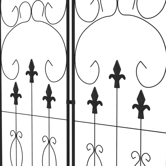 Buy Metal Trellis Set of 2, Garden Trellis for Climbing Plants Support Frames, Scrolls Design, 8 image