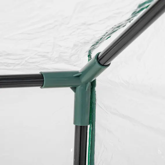 Buy Mini Greenhouse Portable Flower Planter Vegetable Grow House for Garden Backyard with Zipped Windows, 120 x 60 x 60 cm, Clear, 8 image