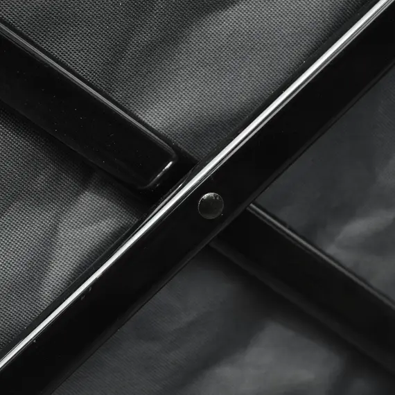 Buy Outdoor Pull Along Cart Folding Cargo Wagon Trailer Trolley for Beach Garden with Handle, Anti-Slip Wheel - Dark Grey, 9 image