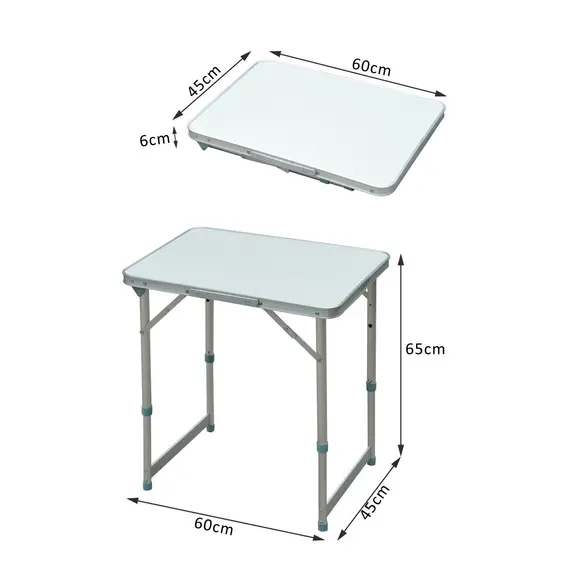 Buy Patio Foldable Picnic Table-Silver, 3 image