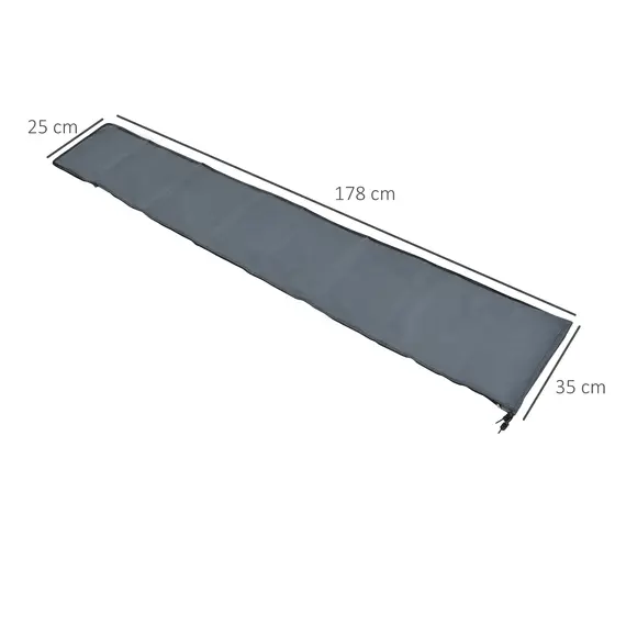 Buy Parasol Cover, Cantilever Umbrella Cover, Banana Umbrella Cover with Zipper for Outdoor Garden, Patio, Grey, 3 image