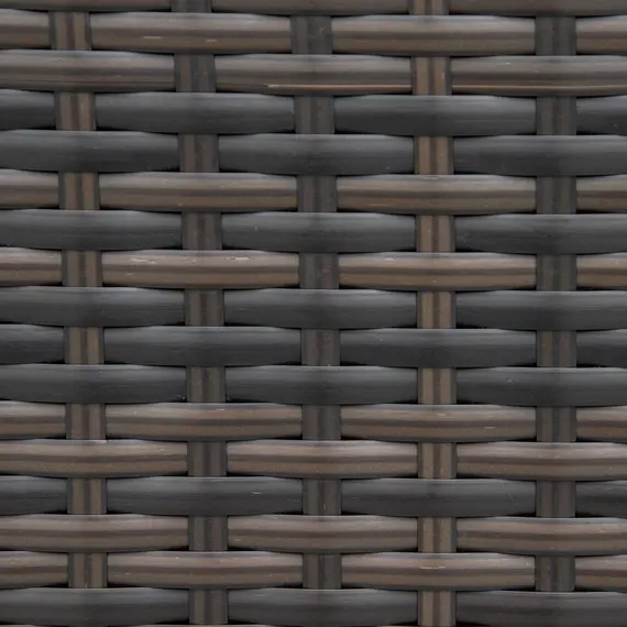 Buy Rattan Garden Furniture Side Table Patio Frame Tempered Glass New - Brown, 9 image