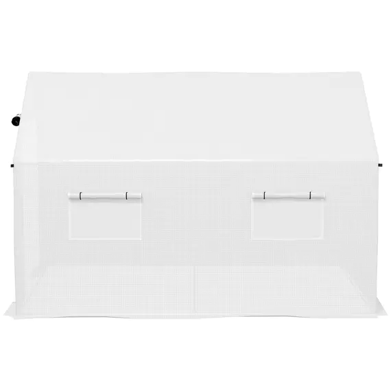 Buy Polyethylene Walk-in Polytunnel Greenhouse, 2 x 3(m), White, 9 image