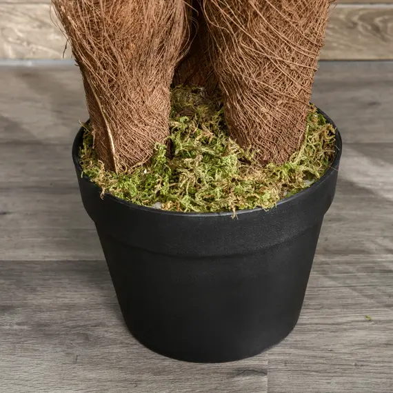 Buy Set of 2 Artificial Plant Tropical Palm in Pot, Fake Plants for Home Indoor Outdoor Decor, 150cm, Green, 9 image