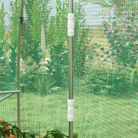 Buy Sprinkler System Polytunnel Greenhouse, 4 x 3(m), Green, 9 image