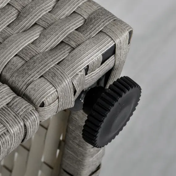 Buy Six-Piece Rattan Sofa Set, with Glass-Top Table - Mixed Grey, 9 image