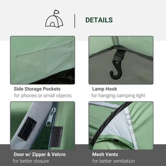 Buy Three-Man, Two-Room Tent - Green, 5 image