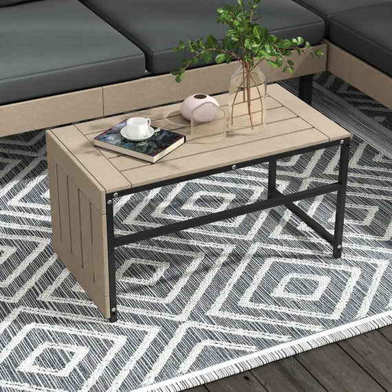 Buy Three-Piece 'L' Garden Sofa Set - Grey, 6 image