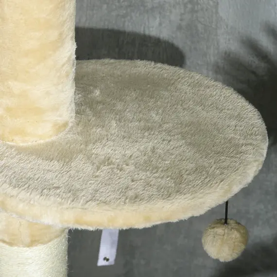 Buy 255cm Cat Tree Tower for Indoor Cats, with Scratching Post, Cat House, Platform - Beige, 9 image