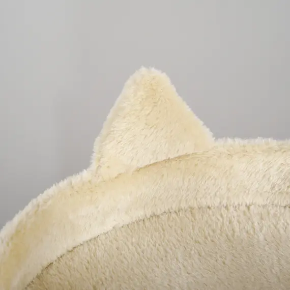 Buy 104 cm Cat Tree, Cat Condo Tree Tower, Cat Activity Centre with Scratching Posts, Plush Perch, Hanging Ball - Cream White, 9 image