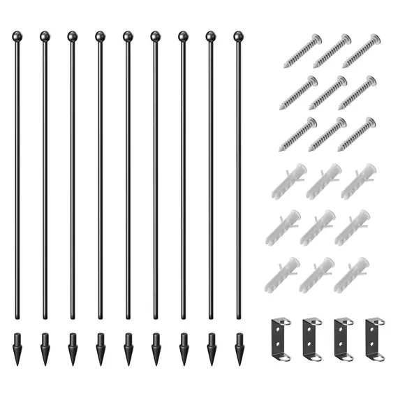 Buy 100cm 8 Panels Heavy Duty Dog Pen, Pet Playpen for Indoors, Outdoors, Small, Medium, Large Dogs, 8 image