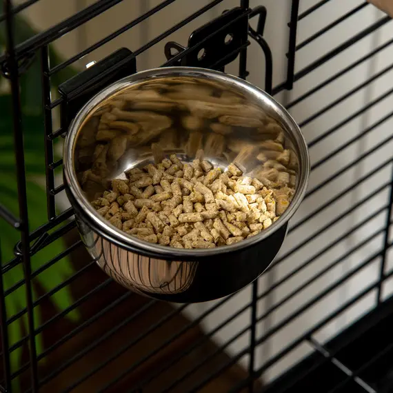 Buy 1.53(m) Bird Cage, Pet Viary, Feeding Stand, with Wheels, Perch, 8 image