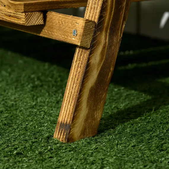 Buy Wooden Folding Flower Pot Stand 3 Tier Garden Planter Display Ladder Gardener Storage Shelves Rack Herb Holder (80L x 37W x 93H cm), 8 image