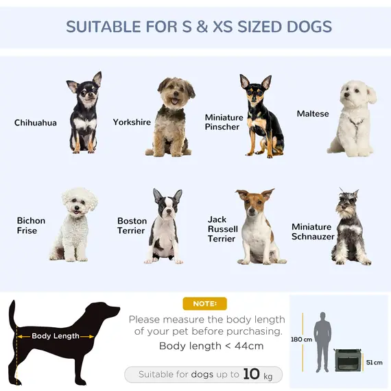 Buy 69cm Pet Carrier, with Cushion, for Miniature and Small Dogs - Grey, 5 image