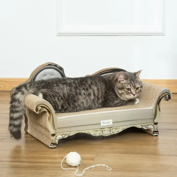 Buy Cat Furniture, with Scratching Pad & Catnip - Brown, 2 image
