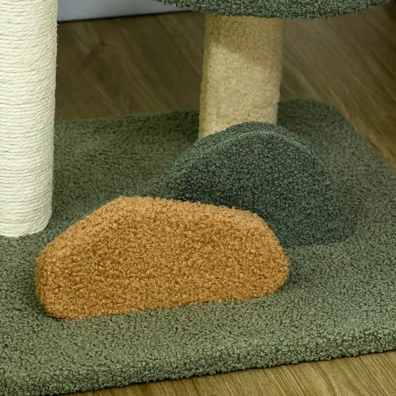 Buy 52cm Small Cat Tree for Indoor Cats, Scratching Posts with Two Beds, Toy Ball, 9 image