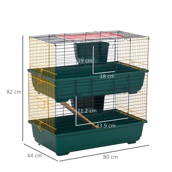 Buy 2-Story Large Small Animal Cage w/ Accessories for Chinchillas Puppy Guinea Pig, 3 image