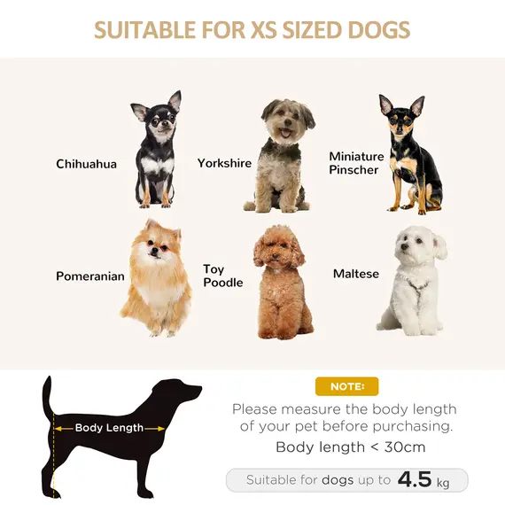 Buy Dog Sofa for XS and S Size Dogs, Pet Chair Couch with Thick Sponge Padded Cushion, Kitten Lounge Bed with Washable Cover, Wooden Frame - Blue, 5 image
