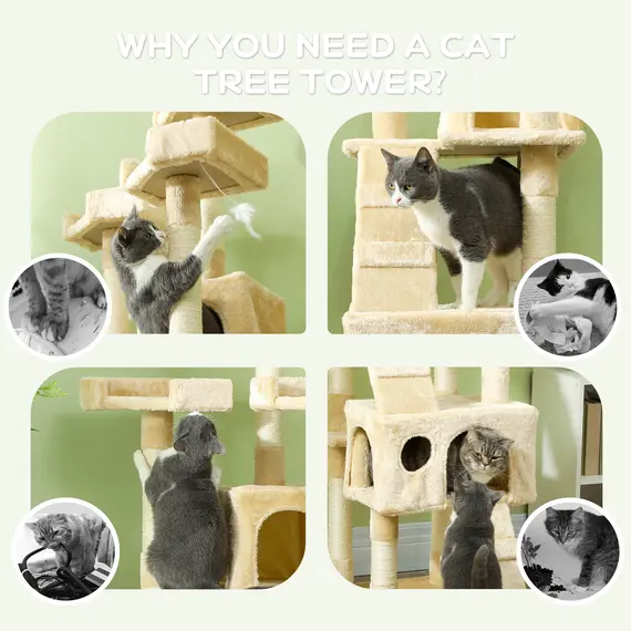 Buy Cat Tree Scratching House, Activity Play Centre, 7 image
