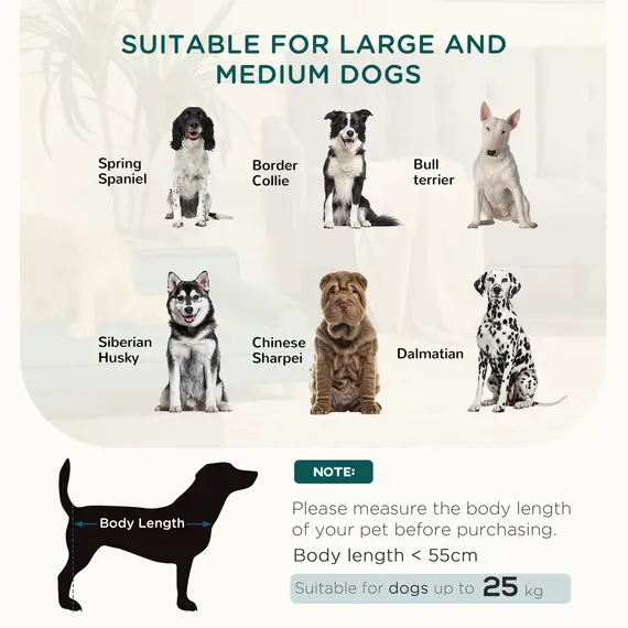 Buy Dog Sofa, with Wooden Legs, Water-Resistant Fabric, for Medium & Large Dogs - Green, 4 image