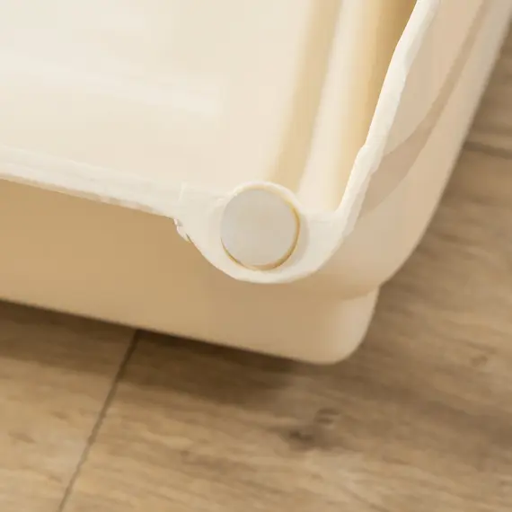 Buy Foldable Four-Step Pet Stairs, for Cats, Small Miniature Dogs, with Non-Slip Mats 62 x 38 x 49.5cm - Beige, 9 image