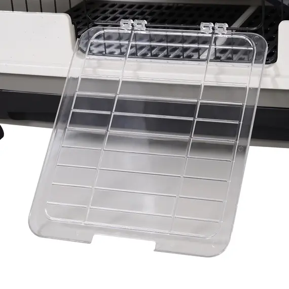 Buy Four-Tier Small Animal Cage, for Bunnies, Ferrets, Chinchillas w/ Wheels, Tray - Black, 9 image