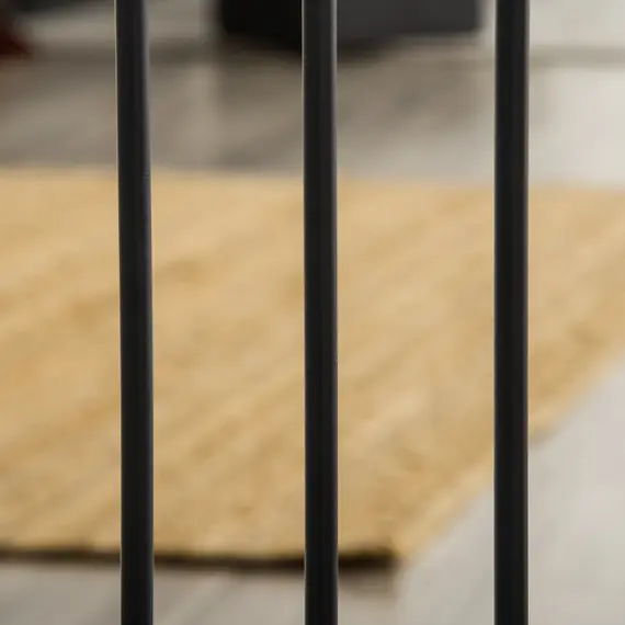 Buy Pet Gate Safety Gate, with Cat Flap, Auto Close, for Staircases, Doorways, Hallways, 74-80cm Wide - Black, 9 image