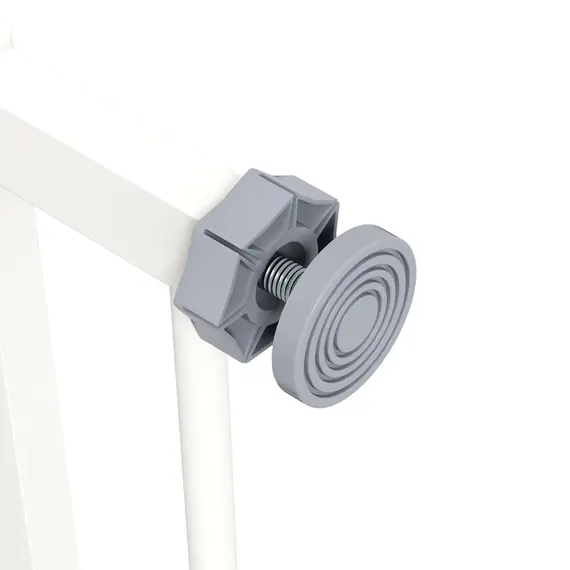 Buy Metal 74-80cm Wide Adjustable Dog Gate White, 9 image