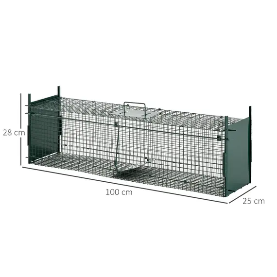 Buy Two-Door Live Trap for Small Animals, Animal Trap for Rat, Mice - Dark Green, 3 image
