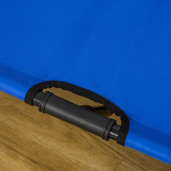 Buy Raised Dog Bed Cat Elevated Lifted Portable Camping w/ Metal Frame Blue (Large), 8 image