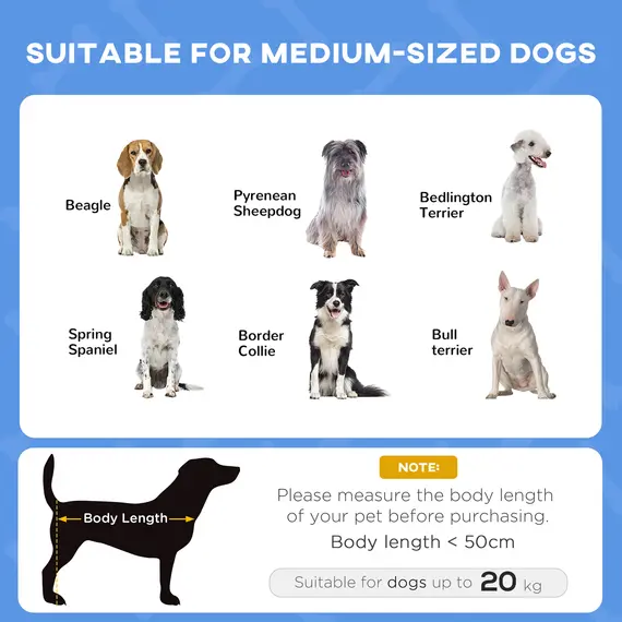 Buy Raised Dog Bed Waterproof Elevated Pet Cot with Breathable Mesh UV Protection Canopy Blue, for Medium Dogs, 76 x 61 x 73cm, 4 image