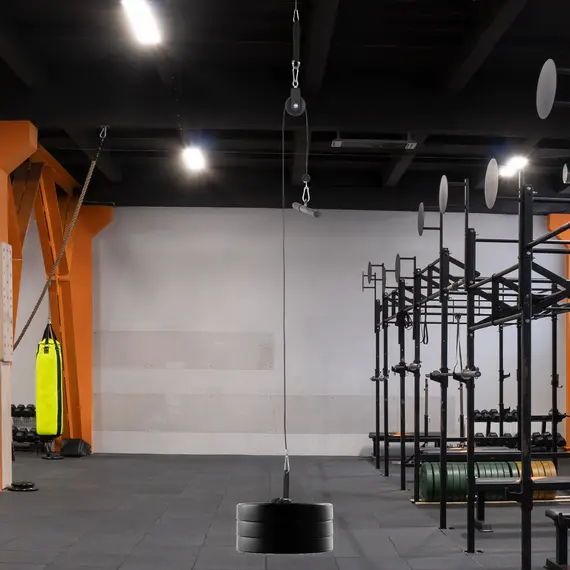 Buy Cable Machine Pulley System, Lats Pull Down System, with DIY Loading Weight Pin, 2 image