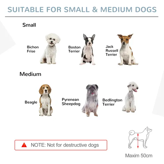 Buy Wooden Dog Gate, Dog Fence Indoor, 80 cm Tall Freestanding Pet Gate for Small and Medium Dogs with 4 Panels, 2 Support Feet, White, 8 image