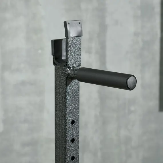 Buy Heavy Duty Barbell Squat Rack, Adjustable and Multifunctional Weight Power Stand, for Home, Gym - Black, 7 image